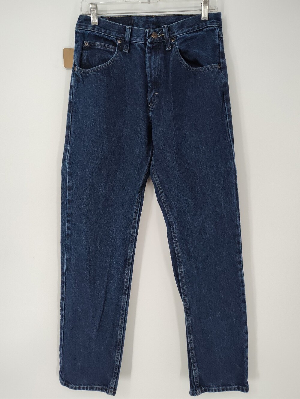 Wrangler Men's Bootcut Jeans in Dark Blue Denim Size 30x32